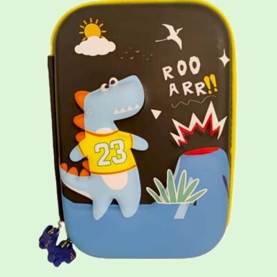 3D EVA Pencil Box, Dinosaur (Black)