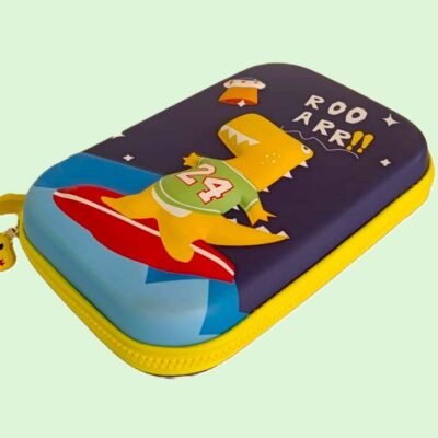 3D EVA Pencil Box, Dinosaur (Blue)