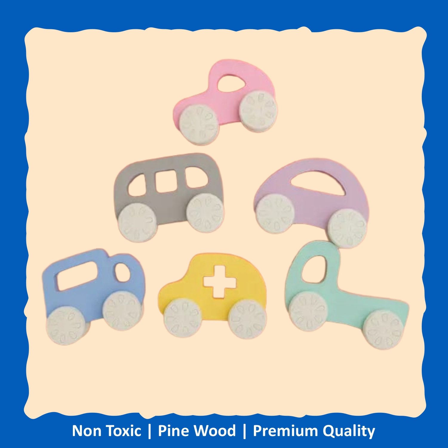 Wooden Toy Vehicle – Set of 6