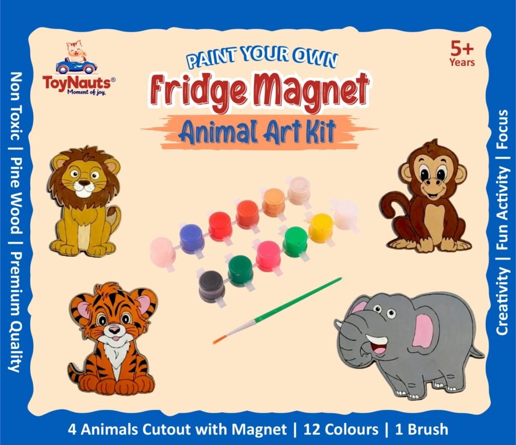Fridge Magnet Animal Cutouts Paint