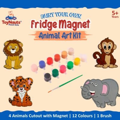 Fridge Magnet Animal Cutouts Paint