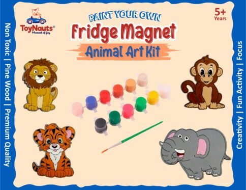 Fridge Magnet Animal Cutouts Paint